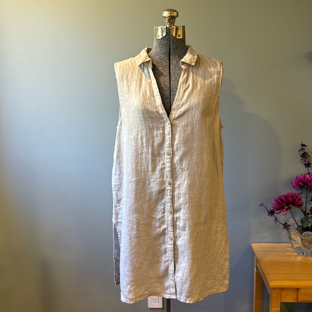 Tahari Linen Tunic